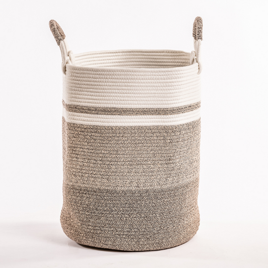 Cesto de Almacenamiento con Cuerda Beige